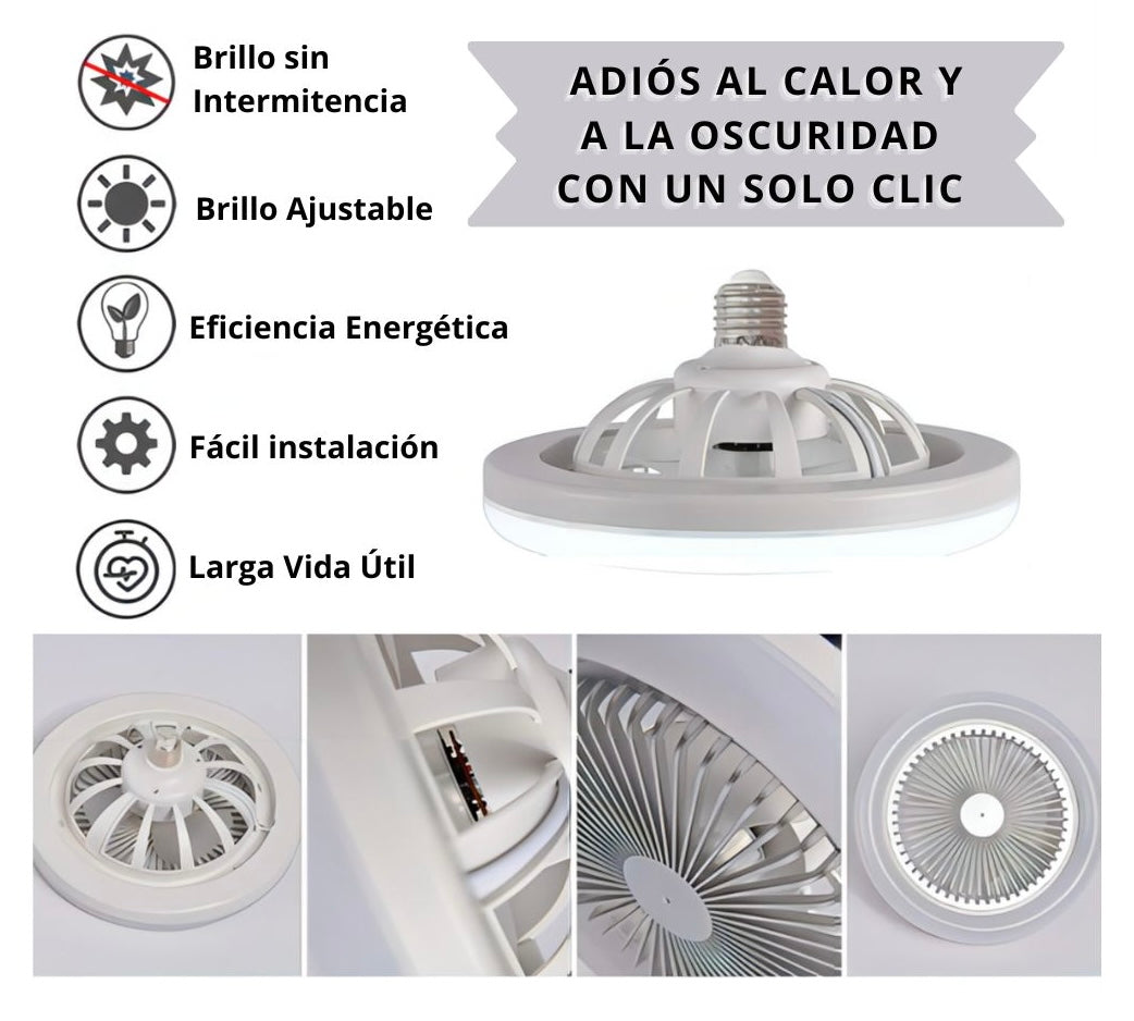 VENTILADOR CON LUZ LED