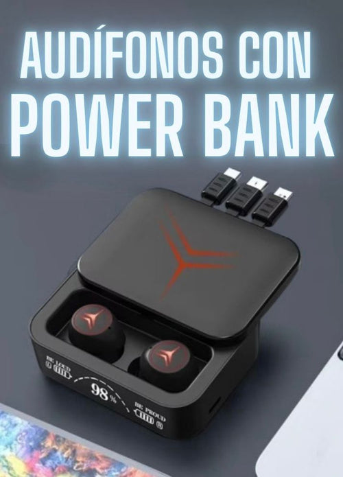 AUDÍFONOS CON POWER BANK